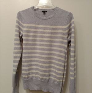 Lavender Stripe Wool Blend Sweater
